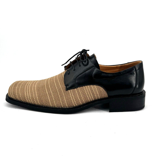 Zota Other - Zota Dress Shoes Mens Size 10 Unique Leather Square Toe Black Tan New in Box